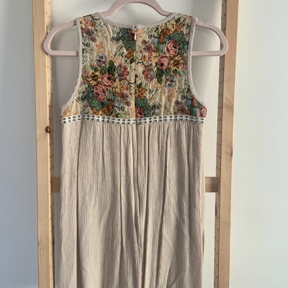 ENTRO Floral & Beige Mini Dress - Picture 2 of 2